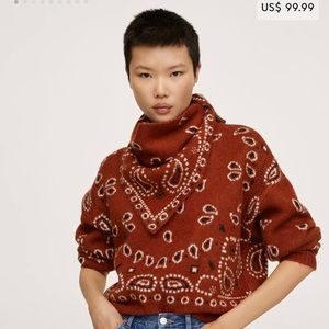 Mango Bandana Knit Sweater